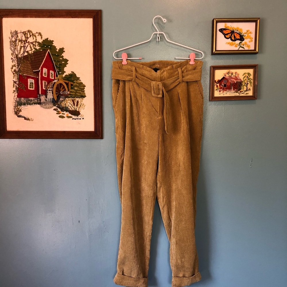 WILD FABLE corduroy pants with belt